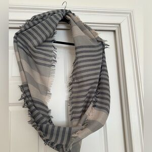 Infinity Brown and Black Striped Scarf